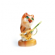 Кот Кузя с электрогитарой