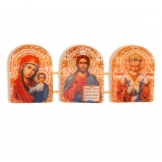 Икона триптих Господь Вседержитель