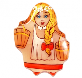 Магнит Девочка с коромыслом