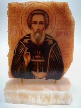Срез камня большой Сергий Радонежский
