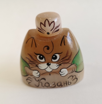 Кот в тюбетейке Забир (надпись по запросу)