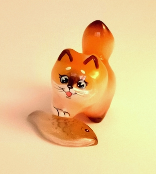 Кот с рыбой