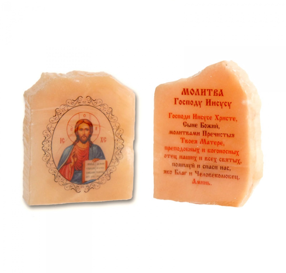  Срез камня лик Иисус Христос